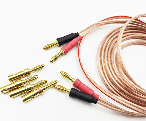 14 Gauge Banana Wire para Bi-Wire Bi-Amp HiFi Surround Sound 99,9% OFC Copper