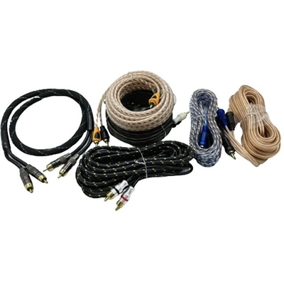 5.5mm Diâmetro externo PVC Jacketed Car Audio RCA Cable 2M-2M para desempenho de ponta
