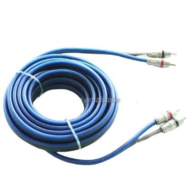 5m Gold Connector CCA Conductor Audio bulk RCA Cable For Car Home System Integração de áudio