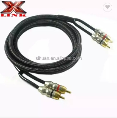 5m Gold Connector CCA Conductor Audio bulk RCA Cable For Car Home System Integração de áudio