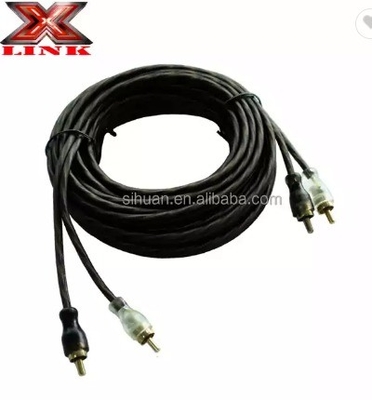 Audiophile Twisted Pair OFC Car Audio Interconnect RCA Cable 10m Com Jacket PVC macio