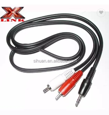 Audiophile Twisted Pair OFC Car Audio Interconnect RCA Cable 10m Com Jacket PVC macio
