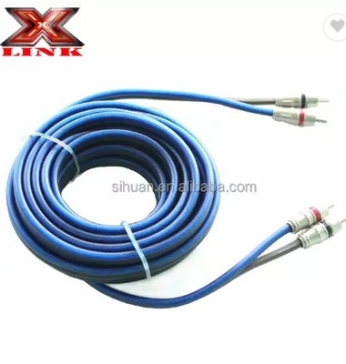 Audiophile Twisted Pair OFC Car Audio Interconnect RCA Cable 10m Com Jacket PVC macio