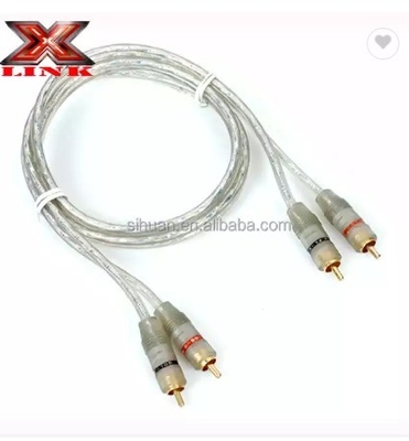 Audiophile Twisted Pair OFC Car Audio Interconnect RCA Cable 10m Com Jacket PVC macio