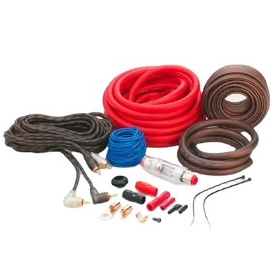1128 Standard 4 Gauge OFC CCA Complete Amplifier Installation Wiring Amp Kit para áudio de carro