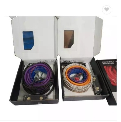 1128 Standard 4 Gauge OFC CCA Complete Amplifier Installation Wiring Amp Kit para áudio de carro