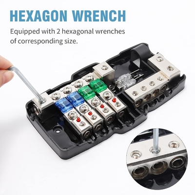 0 awg 12V Multifuncional Mini ANL caixa de fusível bloco de distribuição para veículos