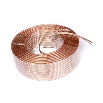 14 12 16AWG OFC Bare Copper High End Home Theater Audio Speaker Cable com Jacket de PVC macio