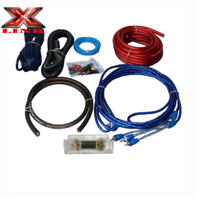12V DC Voltage OFC Copper 4 Gauge Car Audio Amps and Subs Installation Wiring Kit com Jacket de PVC