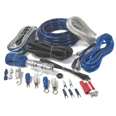PVC Jacket 0 4 8 10awg Gauge Auto Car Amp Amplifier Wiring Kit com tipo de conector RCA