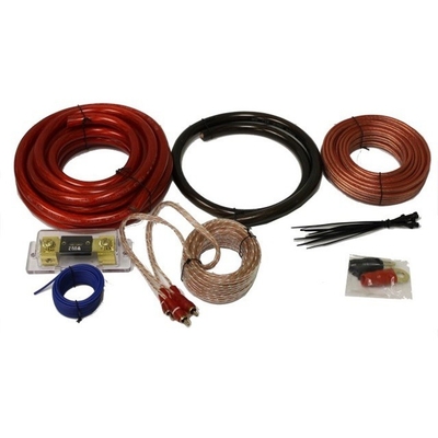 PVC Jacket 0 4 8 10awg Gauge Auto Car Amp Amplifier Wiring Kit com tipo de conector RCA