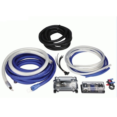 PVC Jacket 0 4 8 10awg Gauge Auto Car Amp Amplifier Wiring Kit com tipo de conector RCA