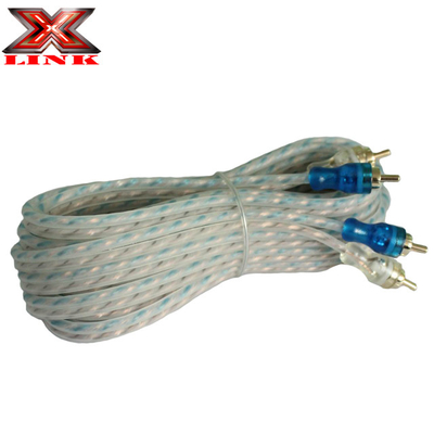 PVC Jacket RCA Cable AV para Audio de Carro e Amplificador de Áudio em Casa