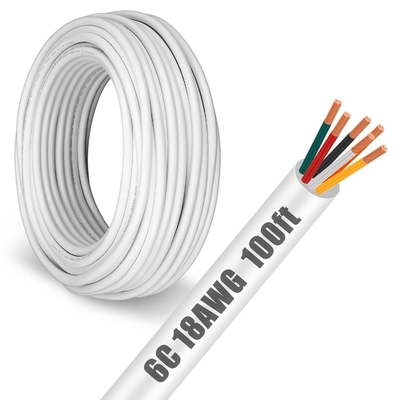 Fios de cobre isolados de PVC de 14 AWG versáteis para iluminação LED de baixa tensão e automóvel