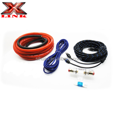 Kit de fiação de PVC suave de 2000 Watt 0GA Amp para desempenho de áudio