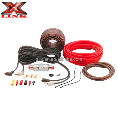 Kit de fiação de PVC suave de 2000 Watt 0GA Amp para desempenho de áudio