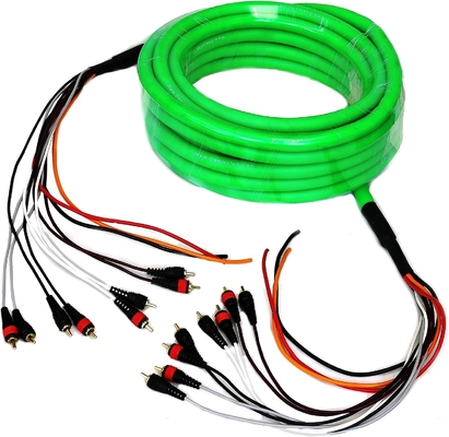 100% de cobre sem oxigénio Multi Channel Audio 10 RCA Power Medusa Cable para profissional