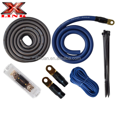 Kit de cablagem de amplificador de PVC suave de 4 gauge para requisitos personalizados