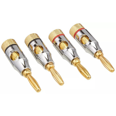 7.3mm Diâmetro Externo Plug de Áudio Jack Plug de Banana para sistemas de fio de alto-falante