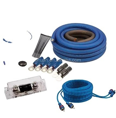 Amostra 0 4 8 10 AWG Gauge GA Car Audio Amplifier Kit de fiação Cable de alimentação