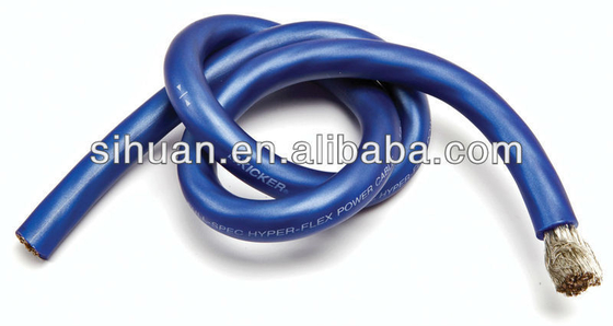 Capa de PVC OFC CCA 2/0awg 1/0awg 2awg 4awg Cabo de alimentação do amplificador de áudio para automóveis com isolamento de PVC