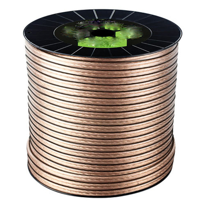 Multimídia 16 Gauge 2 Condutor Padrão de alto-falante Wire Roll com cor de conector dourado