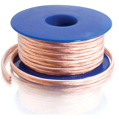Multimídia 16 Gauge 2 Condutor Padrão de alto-falante Wire Roll com cor de conector dourado