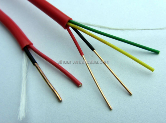Cable de alarme de incêndio FPLR sólido em lata CCA 18 AWG 2/C 1000 Ft Red Copper Conductor Shielding