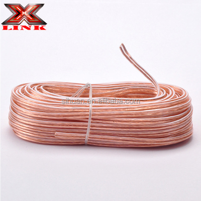 Nenhum Tipo de conector Porta-vozes grossos Cabo de arame 22 24 18 16 Gauge AWG Porta-vozes transparentes
