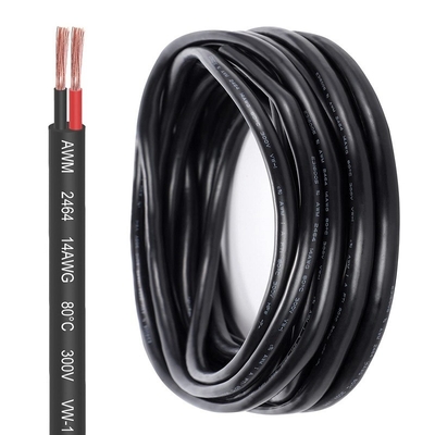 14 Gauge 2/3 Cordão de PVC de condutor de cobre enrolado para iluminação de tira LED e automóvel