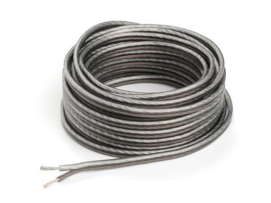 Flexível 12ga OFC Copper Audio Speaker Wire com Jacket PVC suave e conector de ouro