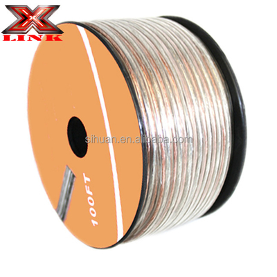Graduação profissional 16 Gauge CCA OFC Speaker Wire com PVC Jacket em vermelho e preto
