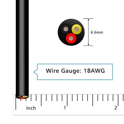 Iluminação industrial LED 3 núcleo cabo de alimentação com isolamento de PVC e tambor de cobre 2.5mm fio elétrico