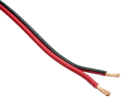 Não blindado 12 Gauge Stranded Wire Car Audio OFC 2 Core Soft Speaker Cable com OFC em lata