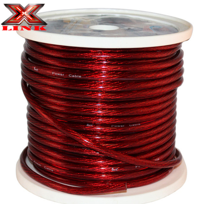 Casaco de PVC suave 20mm2 35mm2 50mm2 16mm2 10mm2 Cabo de alimentação do amplificador para áudio do carro