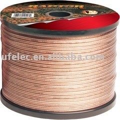 Cable de alto-falante translúcido não blindado de diâmetro externo de 3,0 x 6,0 mm para som excepcional