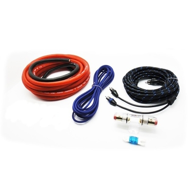 4awg Amp Instalação Kit de cabo 2500W Car Audio Cables Kit com condutor de cobre nu
