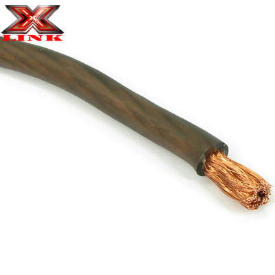 Casaco de PVC suave 4/0 3/0 2/0 GAUGE AWG Cable de fio de alimentação OFC de carro colorido congelado