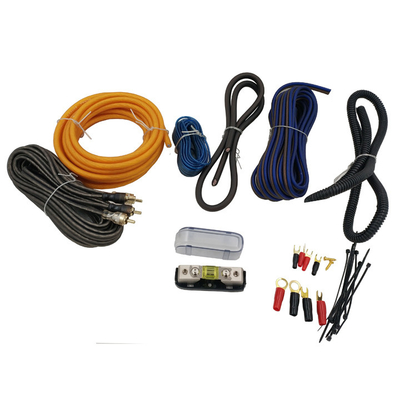Kit de fiação do amplificador de áudio para automóveis com blindagem não blindada e diâmetro exterior opcional