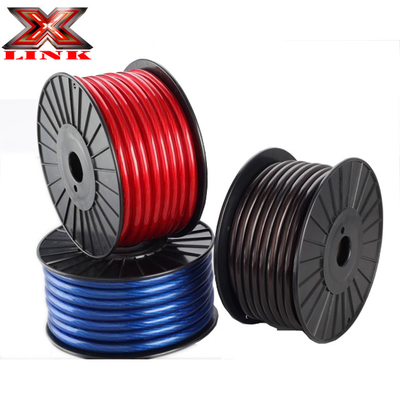 PVC Jacket 4 AWG OFC Car Audio Power Wire em qualquer cor Completa especificação dos EUA CEA-2015 Compliant