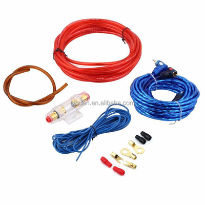 4/8 Gauge Car Amp Wiring Kit para Car Audio Conductor Material Alumínio revestido de cobre