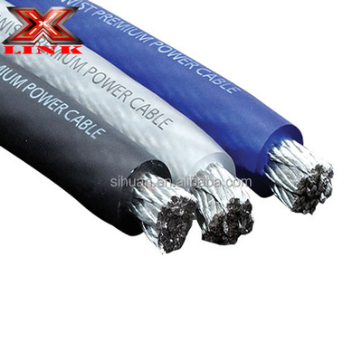 Cabo de alimentação de PVC suave 1/0 Awg para condutor de cobre de áudio de carro 0 Gauge Ofc