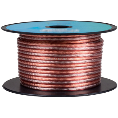 Conector de ouro de ponta alta Flexível de alto-falante de fio de PVC não blindado