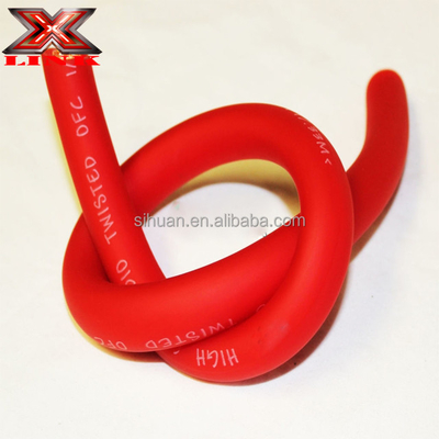 Capa de PVC suave Carros de baixa tensão 0 2 4 6 8 AWG Gauge Material de isolamento de PVC Car Audio Subwoofer Amplificador cabo de alimentação