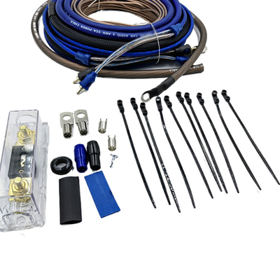 Amplificador de energia da bateria do carro Kit de fiação do amplificador do carro Cor de cabo para melhorar a aparência do seu carro