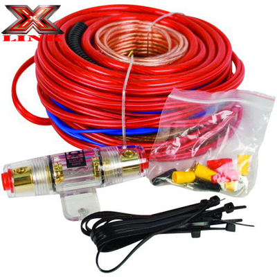 Kit de fiação do amplificador de baixa tensão 8ga 4ga 0ga 2ga com competitivo