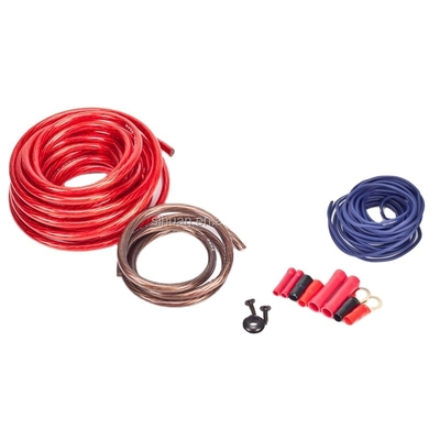 8 Gauge Copper Conductor PVC Jacket Amplifier Installation Wiring Kit para sistemas de áudio