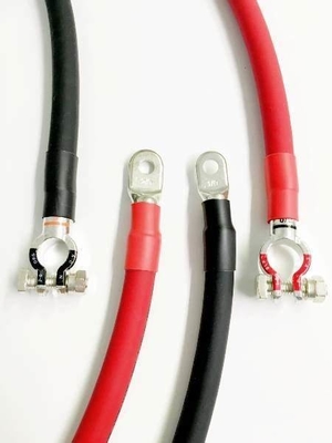 5/16 'Lug Terminals 12 polegadas Bateria de cobre em lata Inverter Cable para Car Truck RV Solar