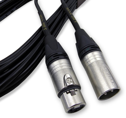 Conector de ouro, micrófono de proteção com trança, cabo de áudio 0,22 mm2 0,35 mm2 para som claro