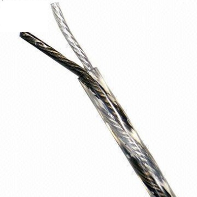 16 Gauge Cabos de alto-falante transparentes flexíveis CCA com condutor interno OFC Certificado CE